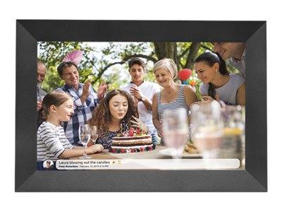 DENVER FRAMEO PFF-1024BLACK - Digitaler Fotorahmen - Flash 16 GB - 25.7 cm (10.1")-3