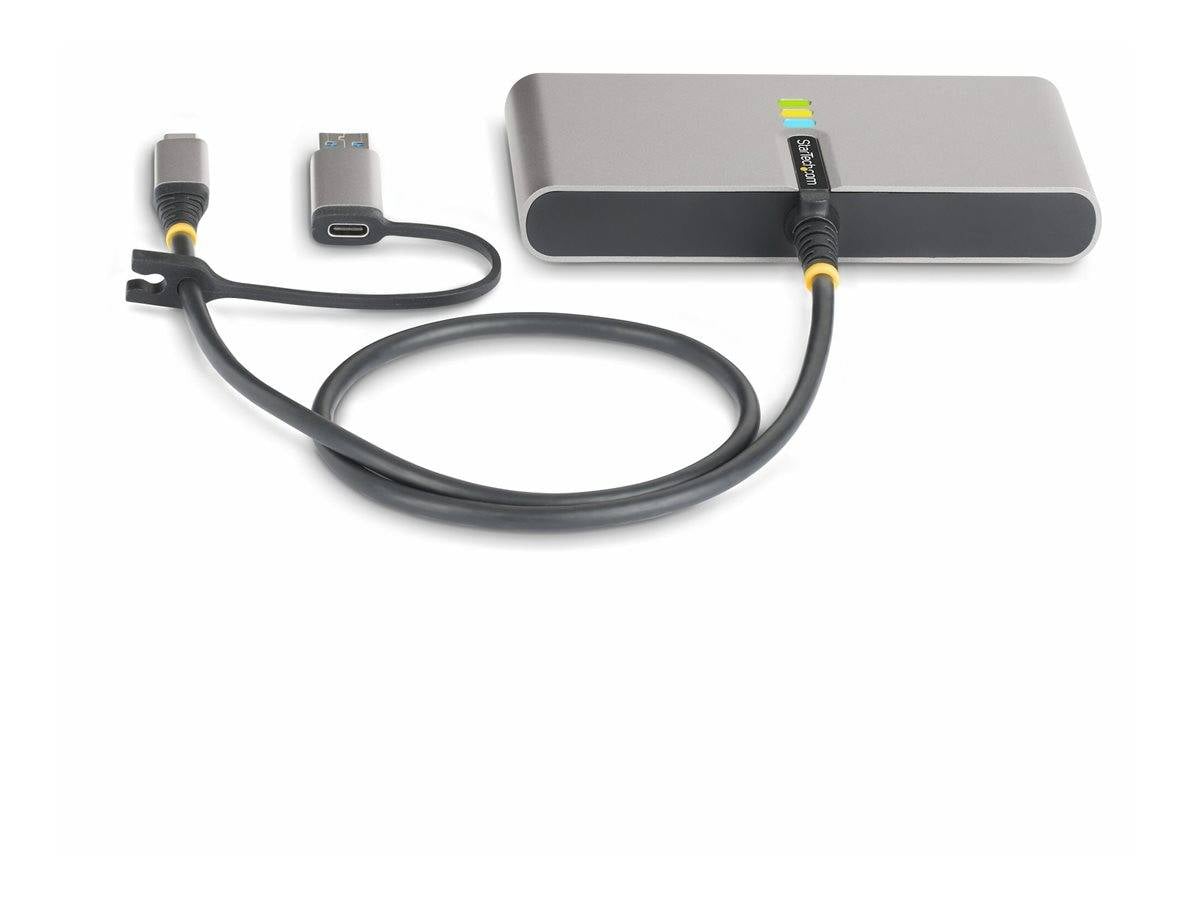 StarTech.com 2-Port USB-C/USB-A Hub with GbE and RS232 Serial, 2x USB-A-3