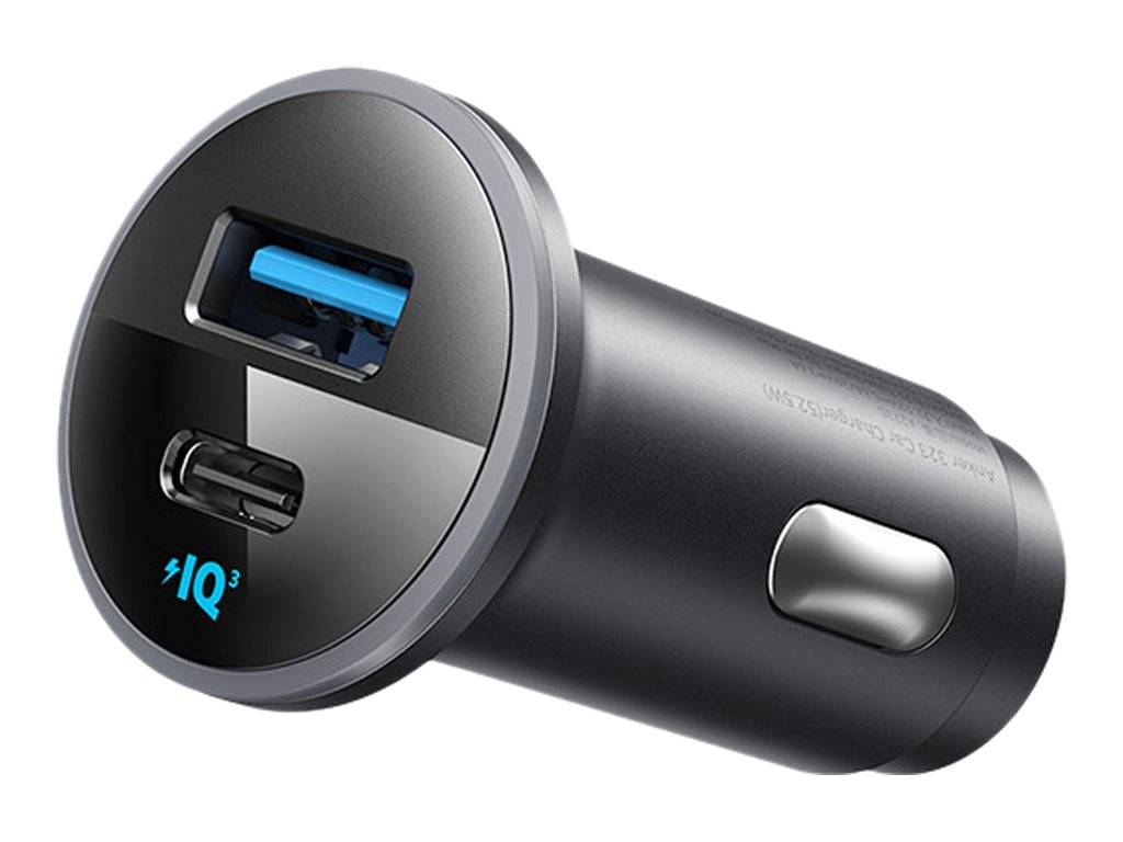ANKER INNOVATIONS - Anker 323 - Auto-Netzteil - 52.5 Watt - 3 A - IQ 3.0, Fast Charge - 2 Ausgabeanschlussstellen (USB,-1