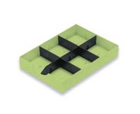 STYRO - 268-405.57 - Polystyrene - Schwarz - Limette - 1 Schublade(n) - Schweiz - 225 mm - 31,5 cm-0