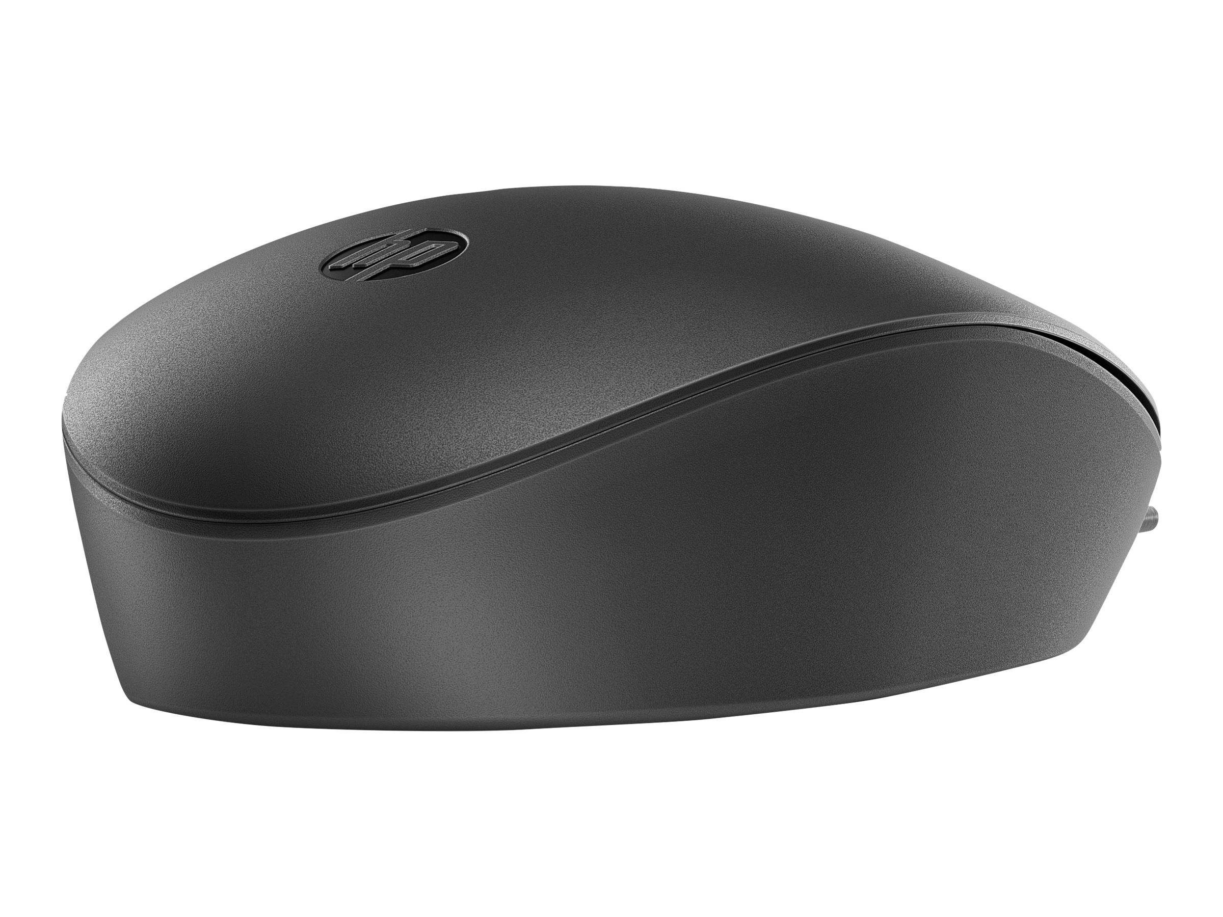 HP 125 - Maus - kabelgebunden - USB - Schwarz-1