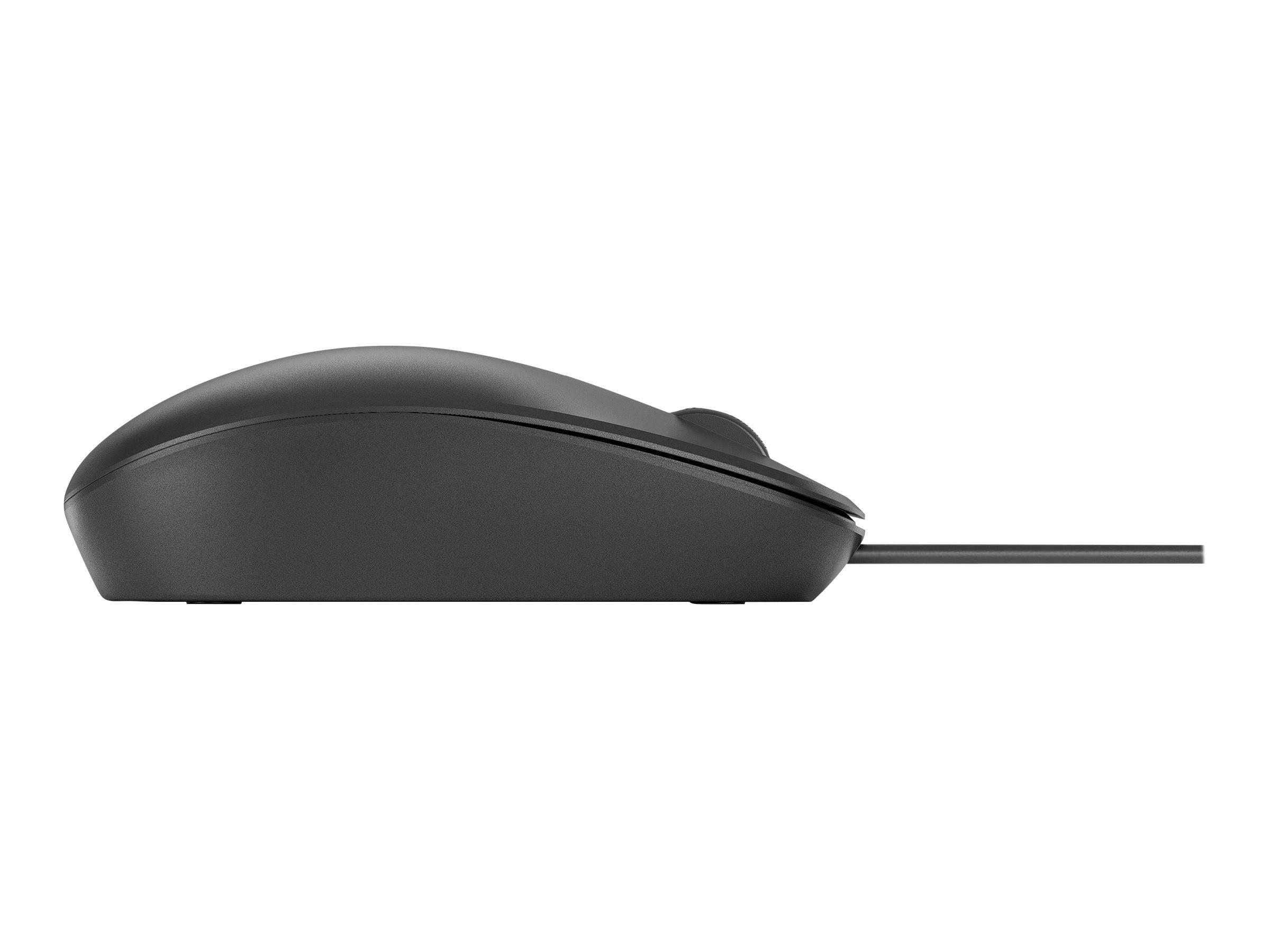 HP 125 - Maus - kabelgebunden - USB - Schwarz-4