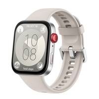 Huawei Watch Fit 3 - Aluminiumlegierung - intelligente Uhr mit Riemen - Leder - weiß - Handgelenkgröße: 120-190 mm - Anz-1