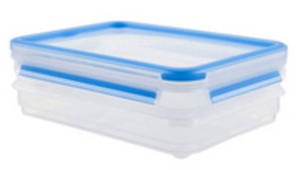 EMSA CLIP & CLOSE FRISCHHALTEDOSEN, Container, Quadratisch, 1 l, Transparent, Polypropylen (PP),