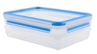 EMSA CLIP & CLOSE FRISCHHALTEDOSEN, Container, Quadratisch, 1 l, Transparent, Polypropylen (PP),-0
