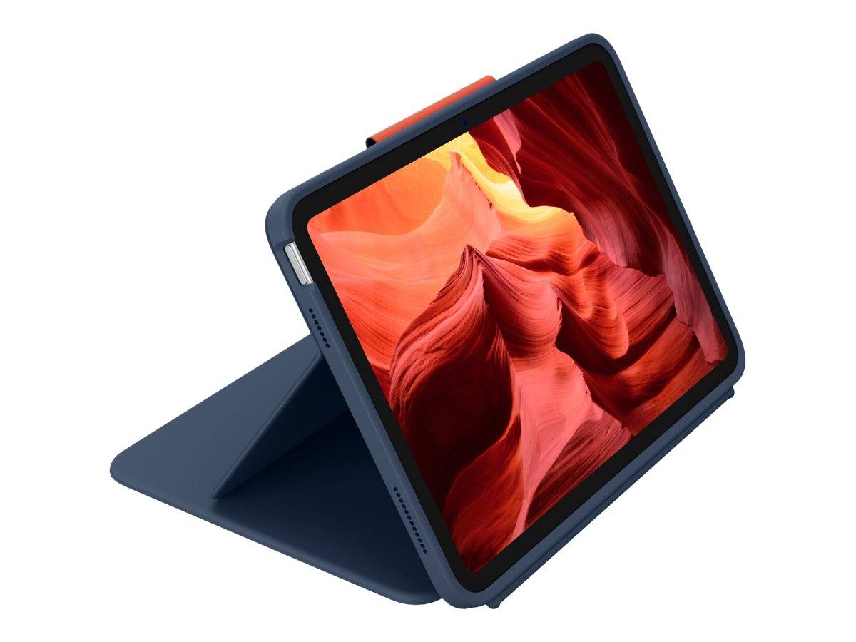 Logitech Rugged Combo 4 - Tastatur und Foliohülle - Apple Smart connector - Classic Blue - für Apple 10.9-inch iPad (10.-2