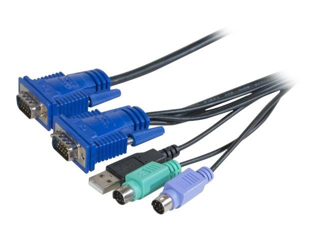 Dexlan - Tastatur- / Video- / Maus- (KVM-) Kabel - HD-15 (VGA)-0