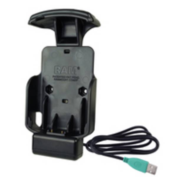 Ram Mounts RAM POWER ONLY SPRING LOADED CRADLE FOR Zebra EC5XForm-Fit Powered