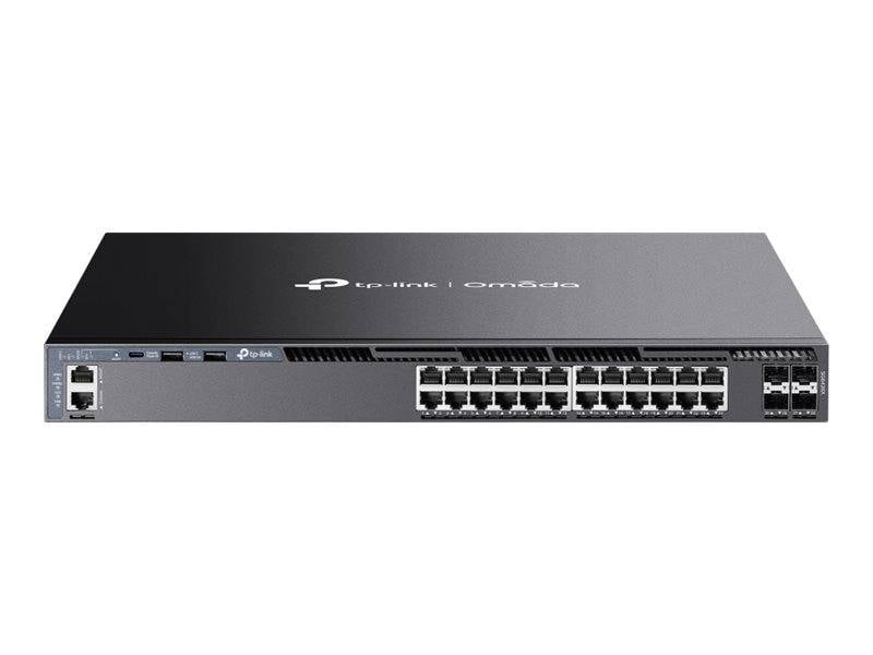 TP-Link Omada SG6428X V1 - Switch - L3 - managed - 24 x 10/100/1000 + 4 x 10 GB Ethernet SFP+ (Uplink / Stacking)-0