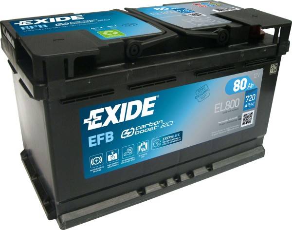 Exide EL800 Start-Stop EFB 12V 80Ah 800A Autobatterie-0