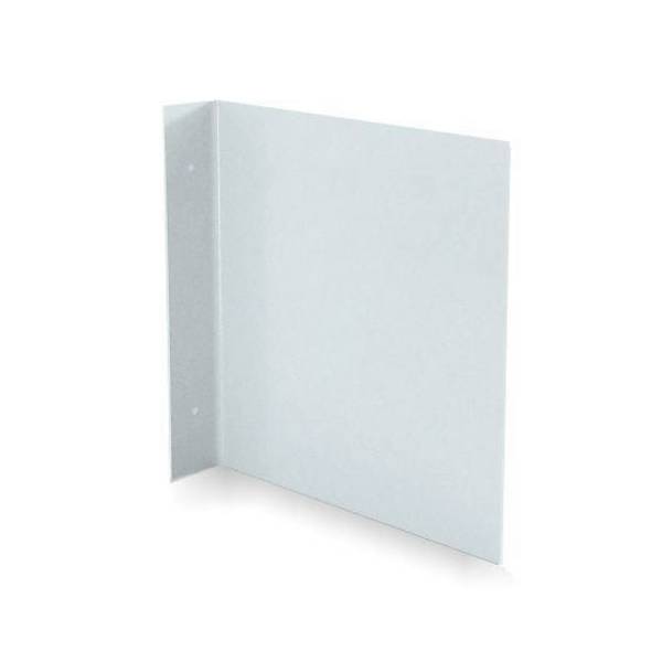 Blanko-Fahnenschild zum Selbstbekleben, Kunststoff, 255 x 195 mm, 2 x gebohrt