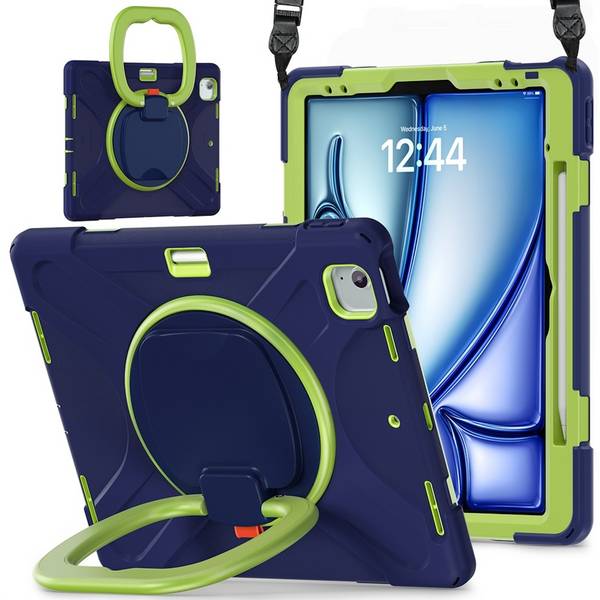Tablethülle Kunststoff für Apple iPad Air 13 2026 / 2025 Hybrid Tasche Halterung