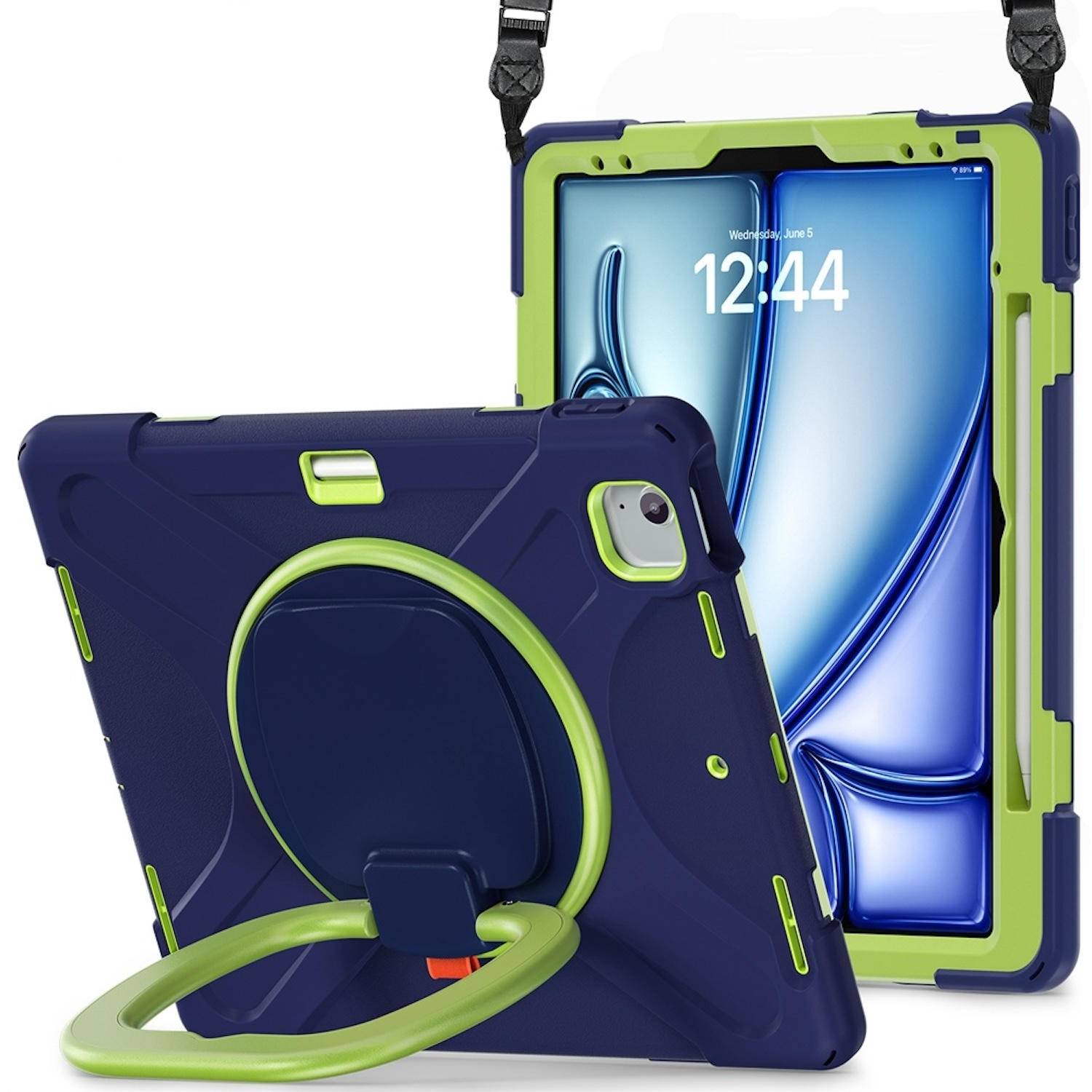 Tablethülle Kunststoff für Apple iPad Air 13 2026 / 2025 Hybrid Tasche Halterung-1