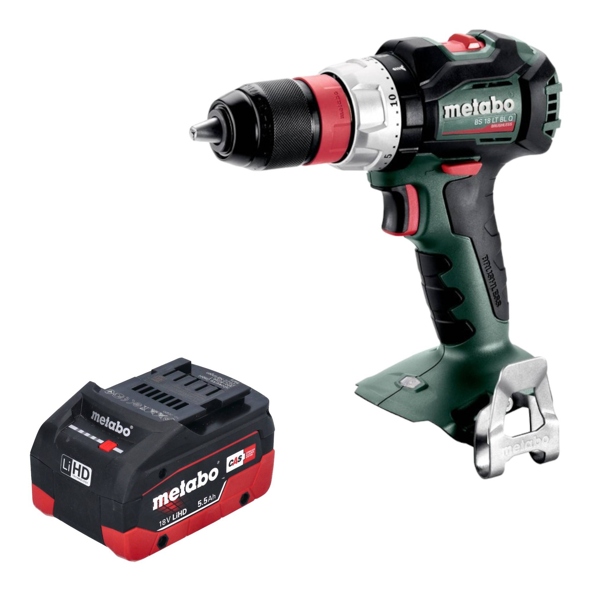 Metabo BS 18 LT BL Q Akku Bohrschrauber 18 V 75 Nm Brushless + 1x LiHD Akku 5,5 Ah - ohne Ladegerät-0