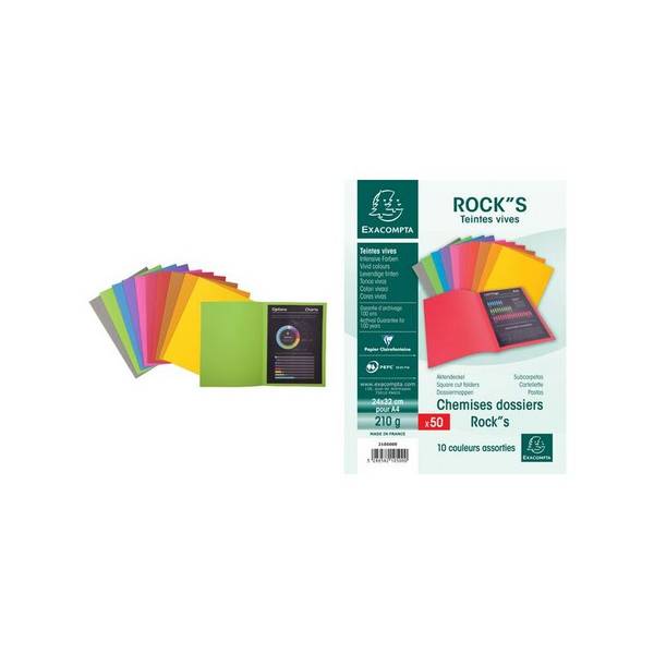 EXACOMPTA Aktendeckel ROCK'S, DIN A4, himbeere (8703272)