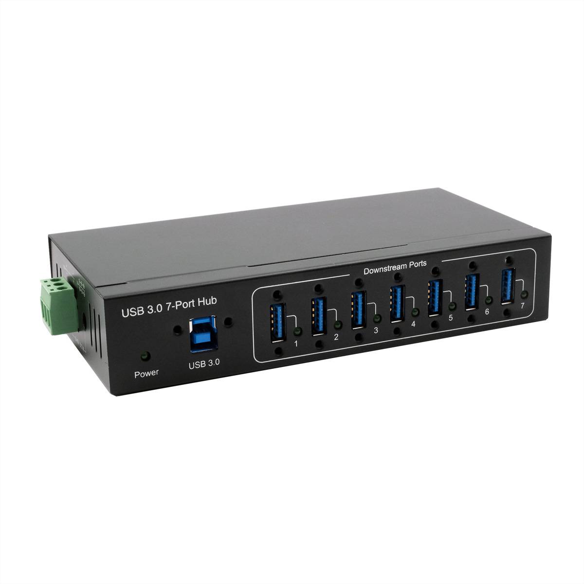 EXSYS EX-11227HMVS 7 Port USB 3.2 Gen 1 Metall HUB VIA VL811+ Chipset-0