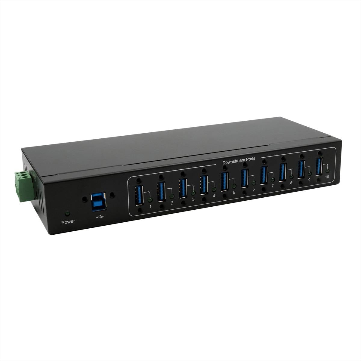 EXSYS EX-11220HMVS 10 Port USB 3.2 Gen 1 Metall HUB VIA VL811+ Chipset-0