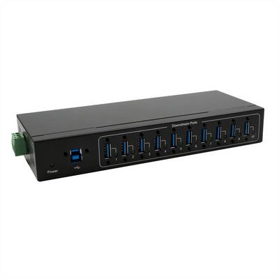 EXSYS EX-11220HMVS 10 Port USB 3.2 Gen 1 Metall HUB VIA VL811+ Chipset-0