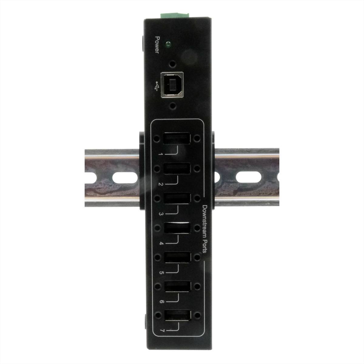 EXSYS EX-11217HMVS 7 Port USB 2.0 Metall HUB mit Netzteil 5V/2A Genesys Chipset-4
