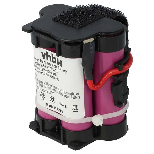 vhbw 1x Akku kompatibel mit McCulloch ROB R600 | R1000, R1000 2017, R1000 2018, R1000 2019 Grasschere, Strauchschere