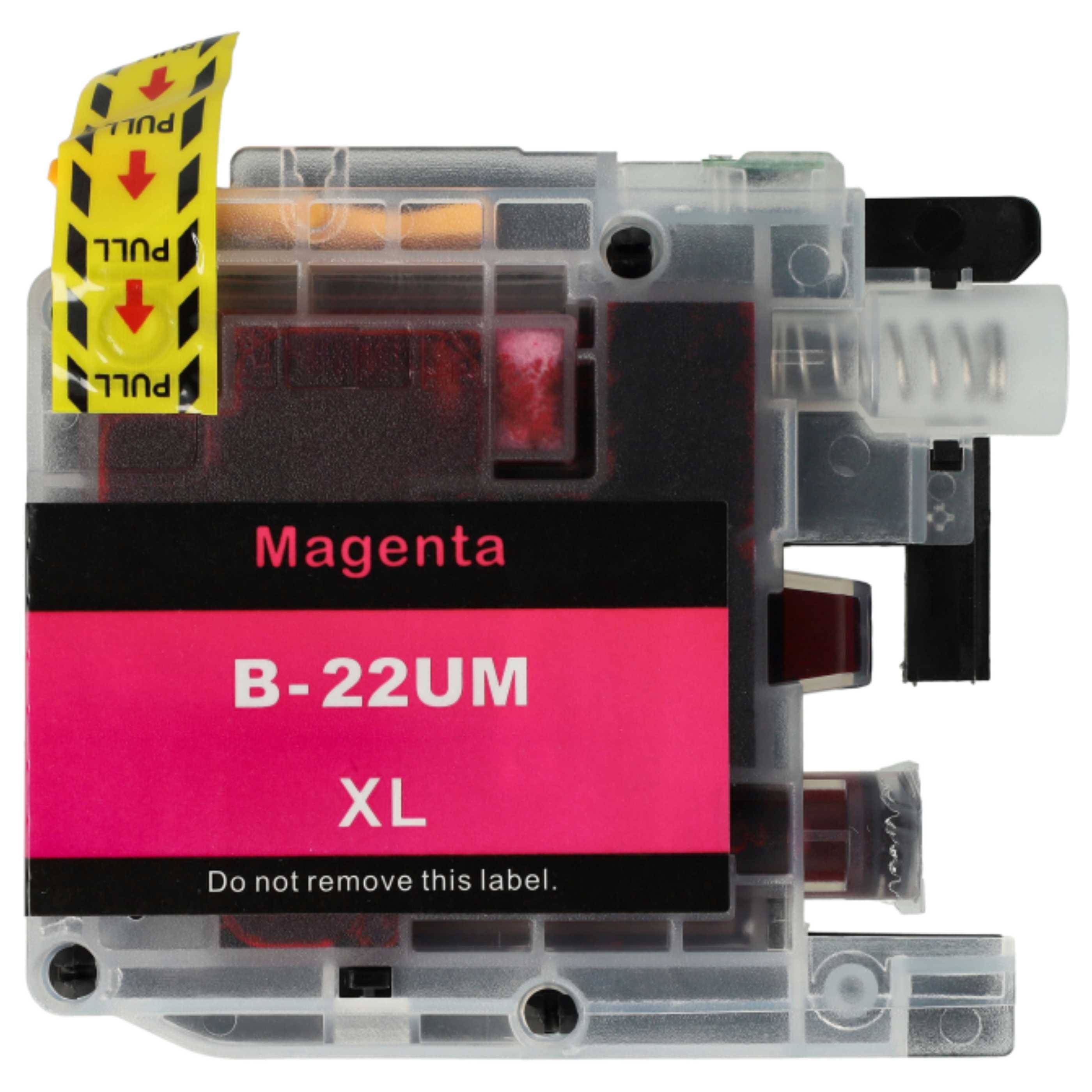vhbw 4x Tintenpatronen als Ersatz für Brother LC-22U M | LC-22UMXL, LC-22UM XL, LC22UY - Set Cyan, Magenta, Yellow-2