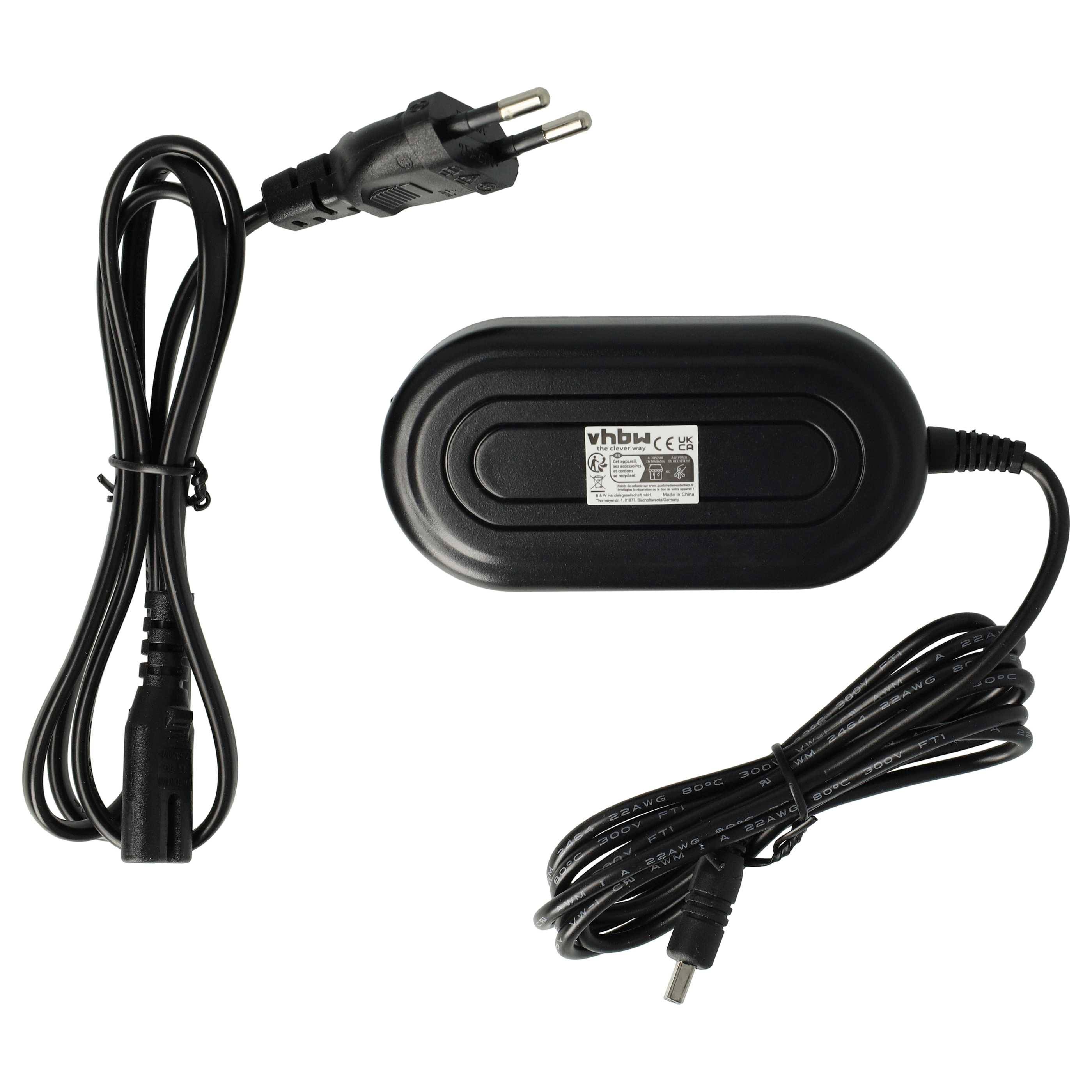 vhbw 1x Netzteil kompatibel mit Samsung VP-DX210(i) Kamera | Digitalkamera, 2m-1