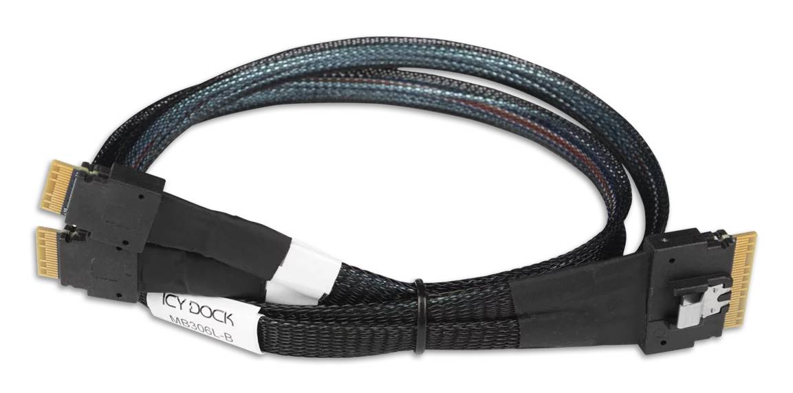 Icy Dock SATA-Kabel - 8i Slim SAS (SFF-8654) (M)-1