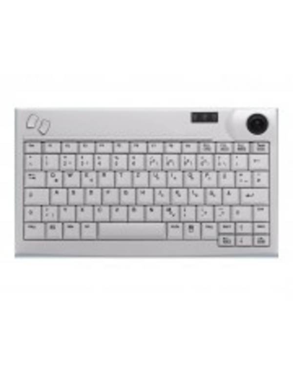Cherry INDUSTRY 4.0 MINI TRACKBALL KEYBOARD USB LIGHT GREY