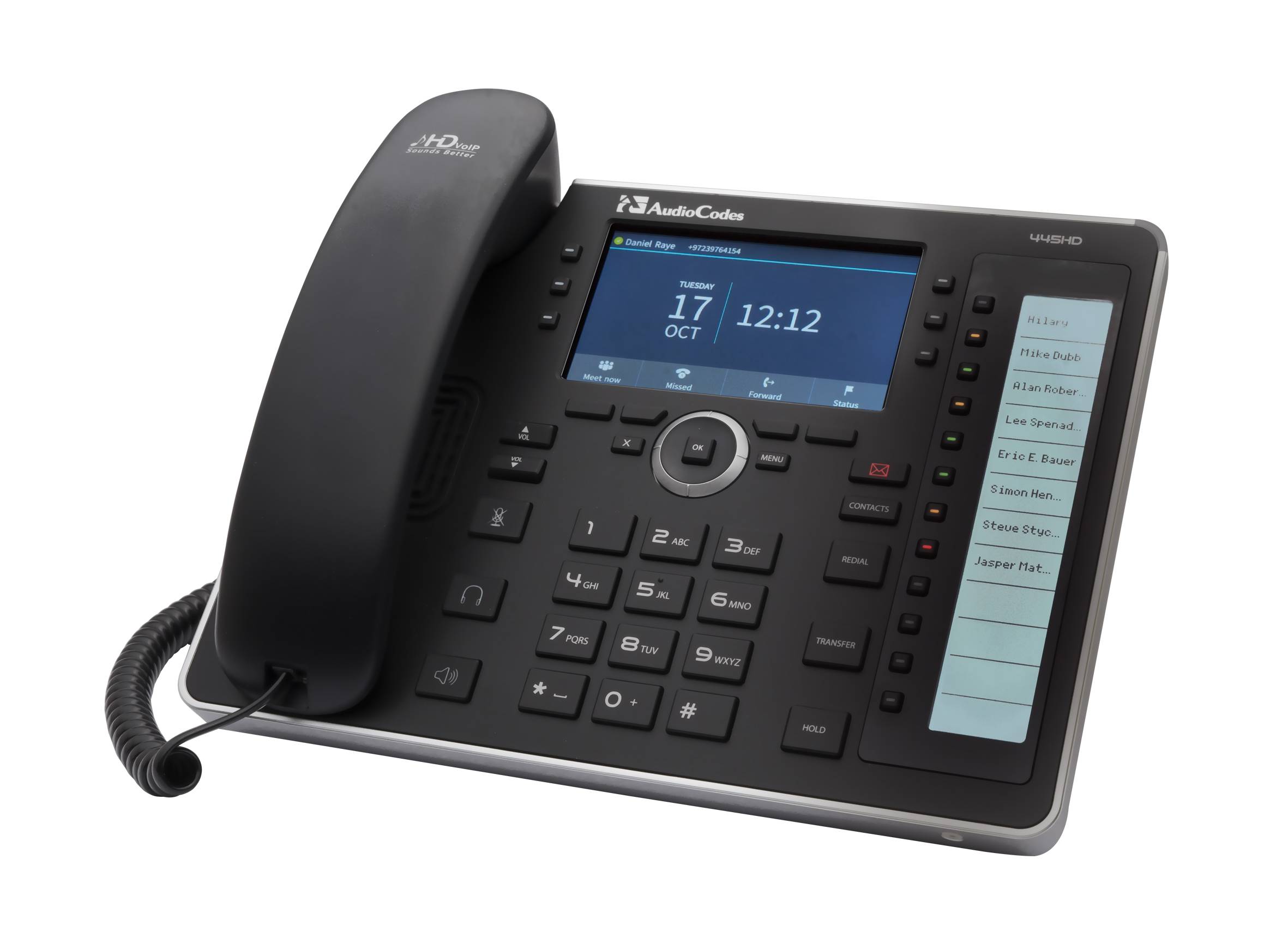 AudioCodes 445HD - VoIP-Telefon - SIP, SDP - 6 Leitungen-0