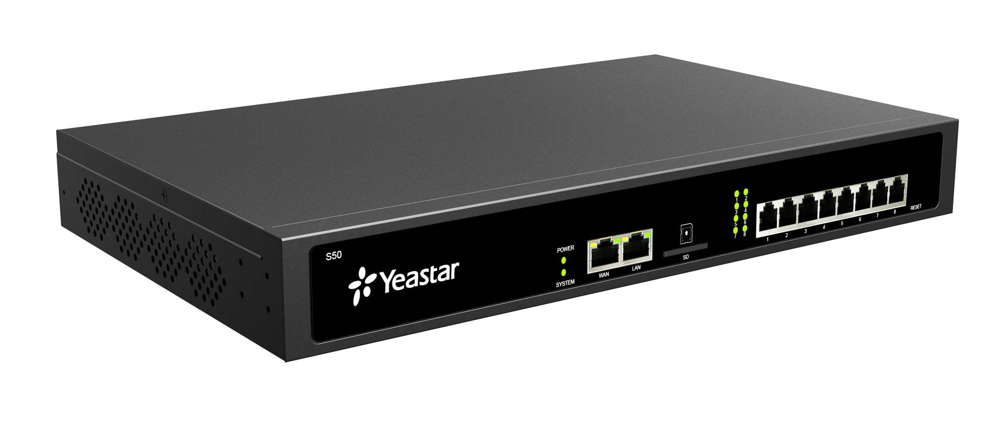 Yeastar S-Series PBX - S50 up to 50 Users V4IP-PBX Wandmontage Version V4 - LTE-2