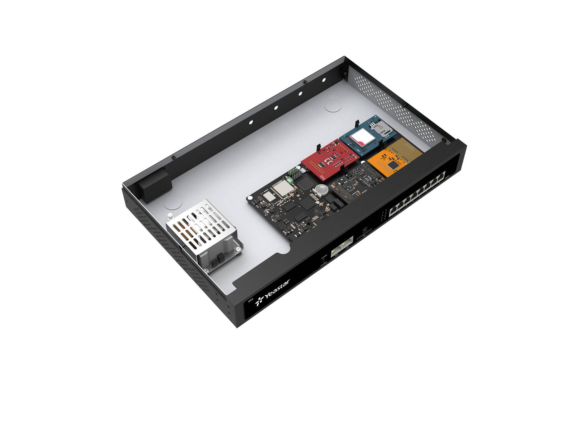 Yeastar S-Series PBX - S50 up to 50 Users V4IP-PBX Wandmontage Version V4 - LTE-4