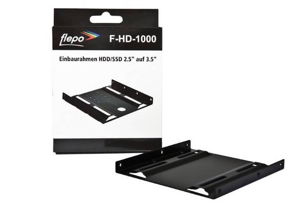 HD Festplatten-Einbaurahmen HDD/SSD 2.5 auf 3.5 *Flepo*