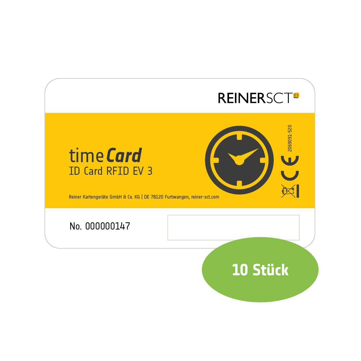 REINERSCT - timeCard Premium Chipkarte 10 DES-0