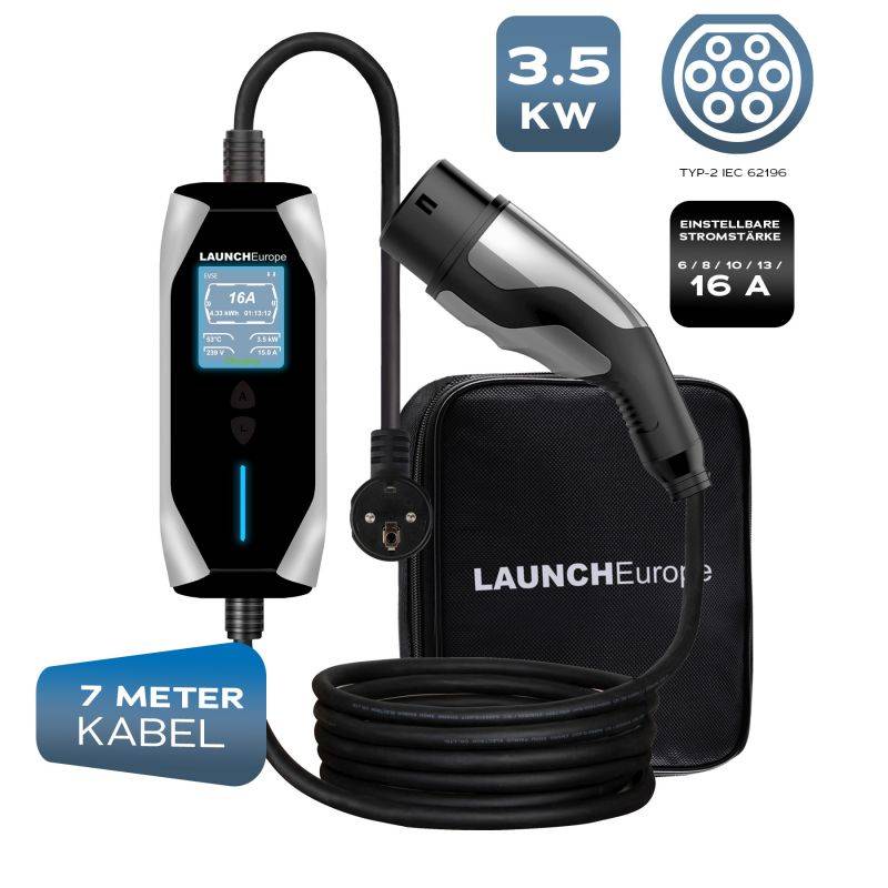 Portable EV Charger | Tragbares HV-Ladekabel 3.5kW | 7m-0