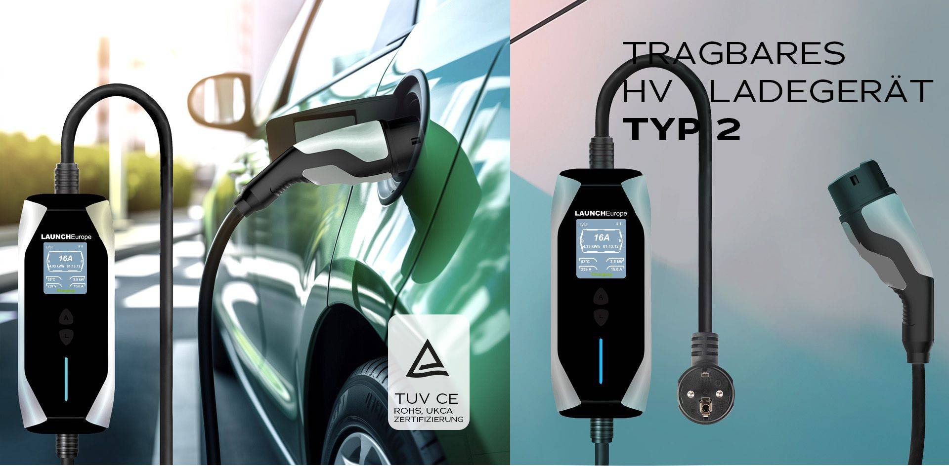 Portable EV Charger | Tragbares HV-Ladekabel 3.5kW | 7m-2