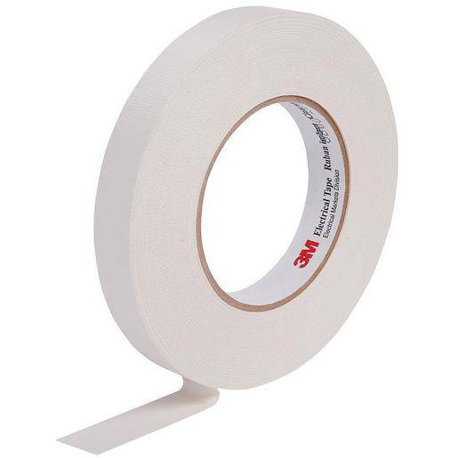 20m 3M 27 Glasfasergewebeband, Weiß, 19 mm x 20 m, 0,18 mm ET 27 19X20-0