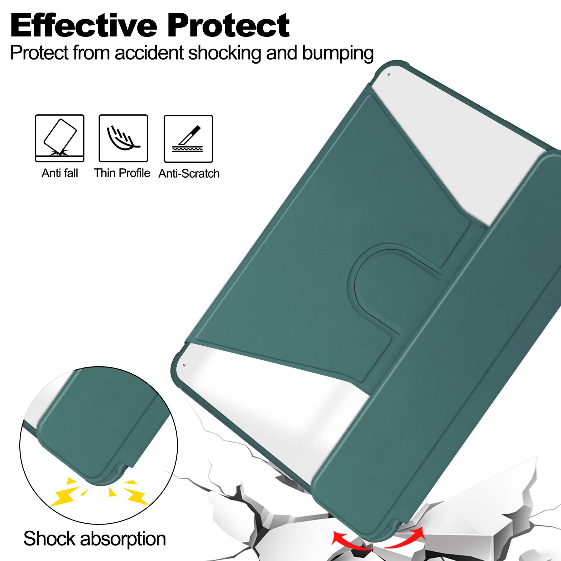 Smart Cover Hülle für Apple iPad Air 11 2024 M2 11 Zoll Schutzhülle Flip Case aufstellbare Tasche Bookstyle Design-3