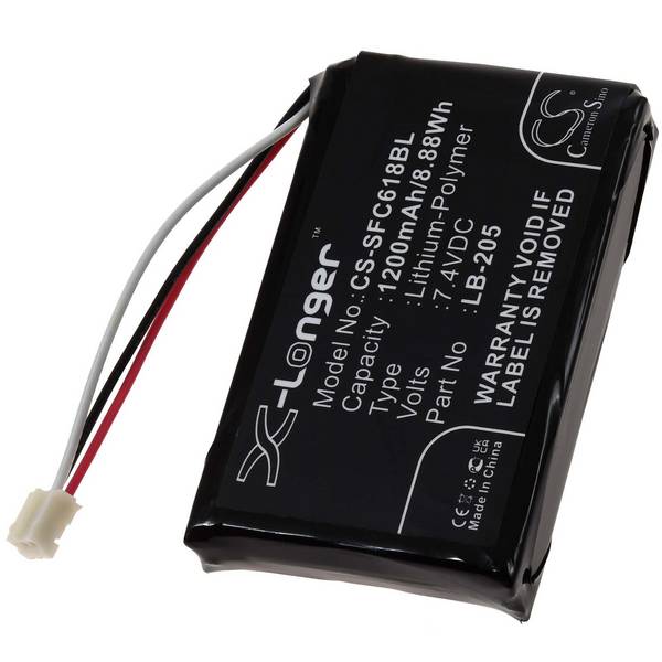 Akku kompatibel mit Safescan Typ LB-205, 7,4V, Li-Polymer