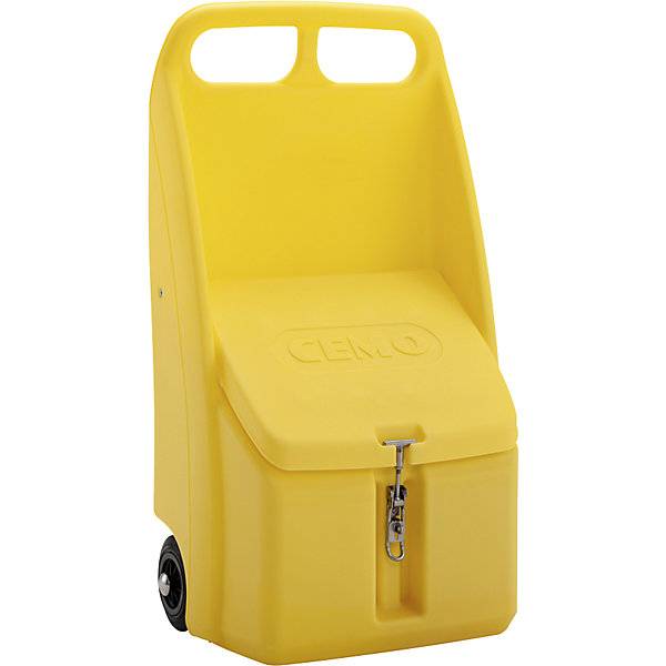 Streuwagen Go-Box Volumen 70 l LxBxH 590 x 390 x 1070 mm gelb. Cemo GmbH 80440849-0