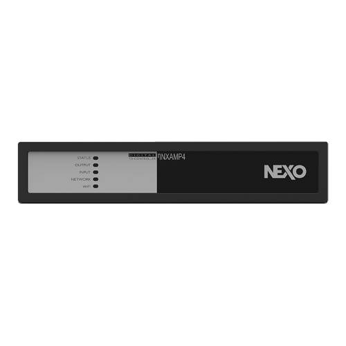 NEXO NANONXAMP4-D - 4-Kanal Leistungs-TD-Controller mit Dante (4x 250 W | 1/2 1HE Rackgerät) in schwarz/ silber-0