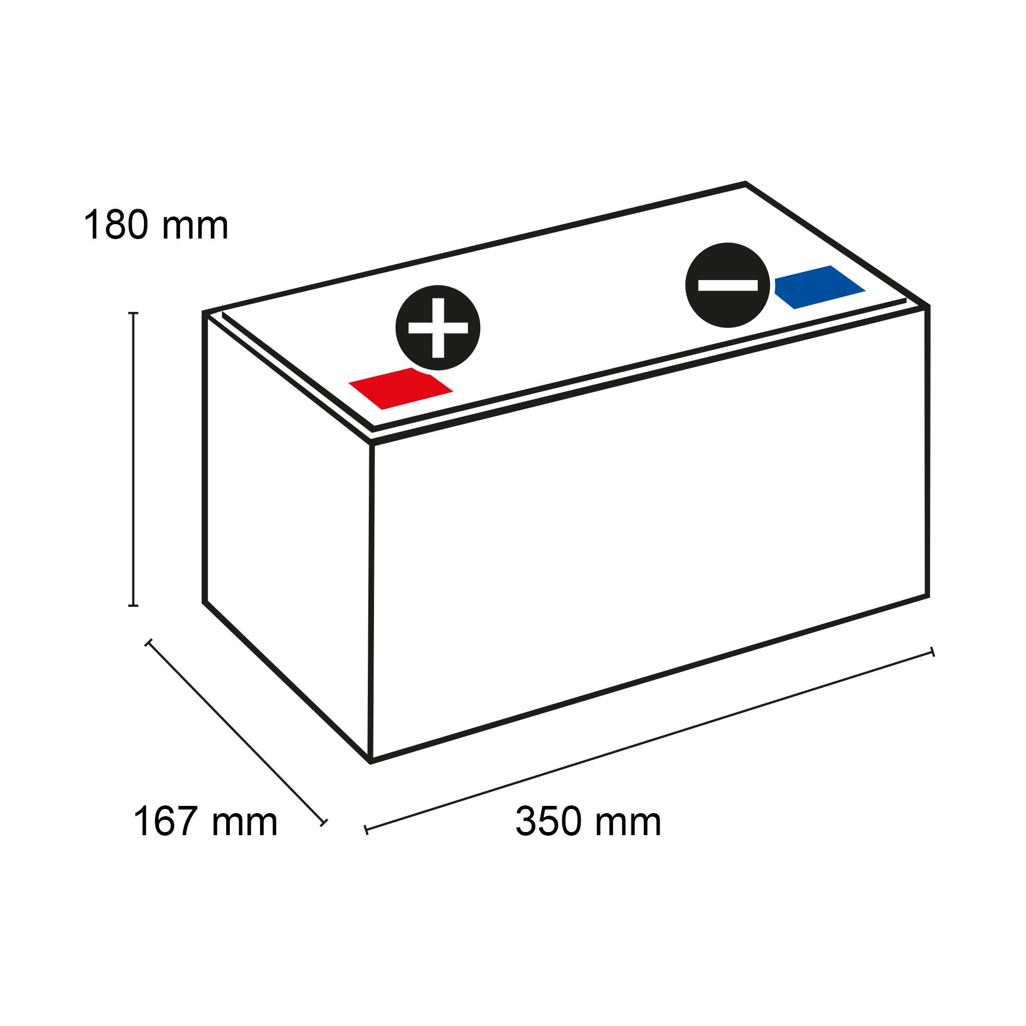 Q-Batteries 12LS-80 / 12V - 82Ah Blei Akku Standard-Typ AGM - 10 Jahres-Typ-1