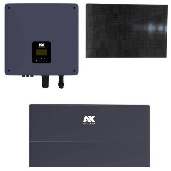 a-TroniX 4,6kWp PV-Komplettanlage mit Glas Glas Modulen und 5,76kWh Speicher