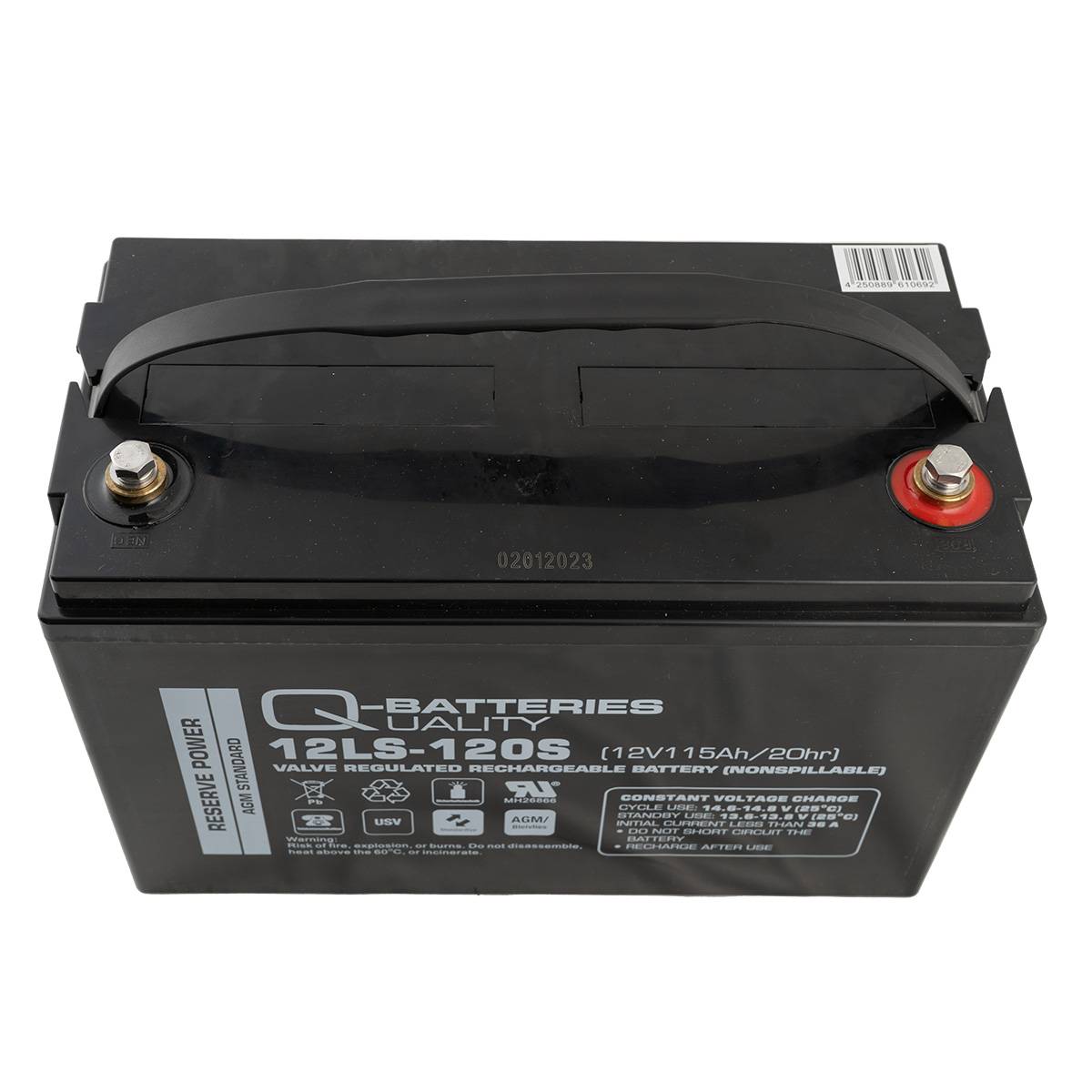 Q-Batteries 12LS-120S / 12V - 115Ah Blei Akku Standard-Typ AGM 10 Jahres Typ-3
