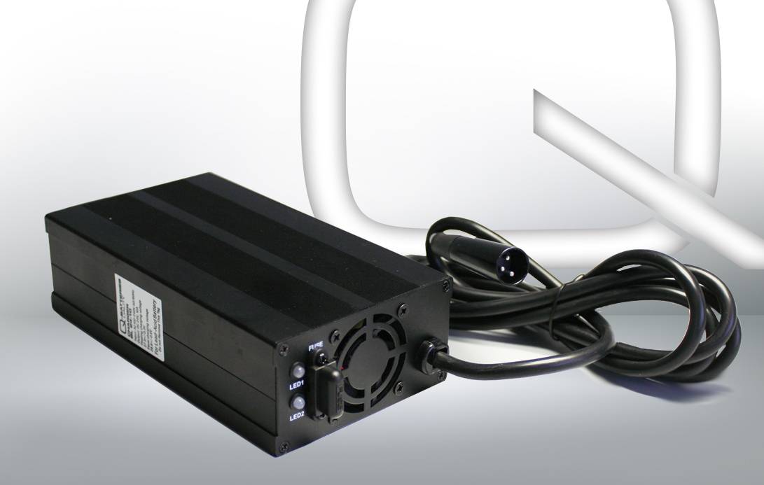 Q-Batteries BL 24-10 Ladegerät XLR-Stecker für Bleiakkus 24V - 10A Ladestrom IU0U Ladekennlinie-0