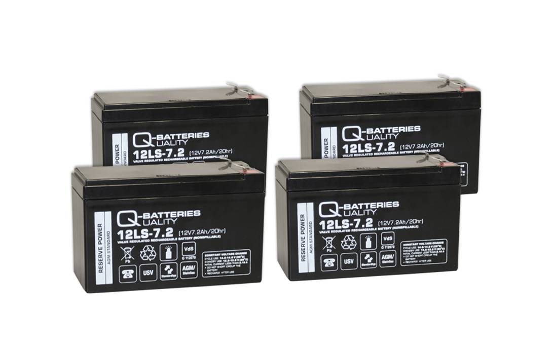Ersatzbatterie für Effekta USV-Anlage Serie MT1500/RM 7,2Ah 4 Stk.-0