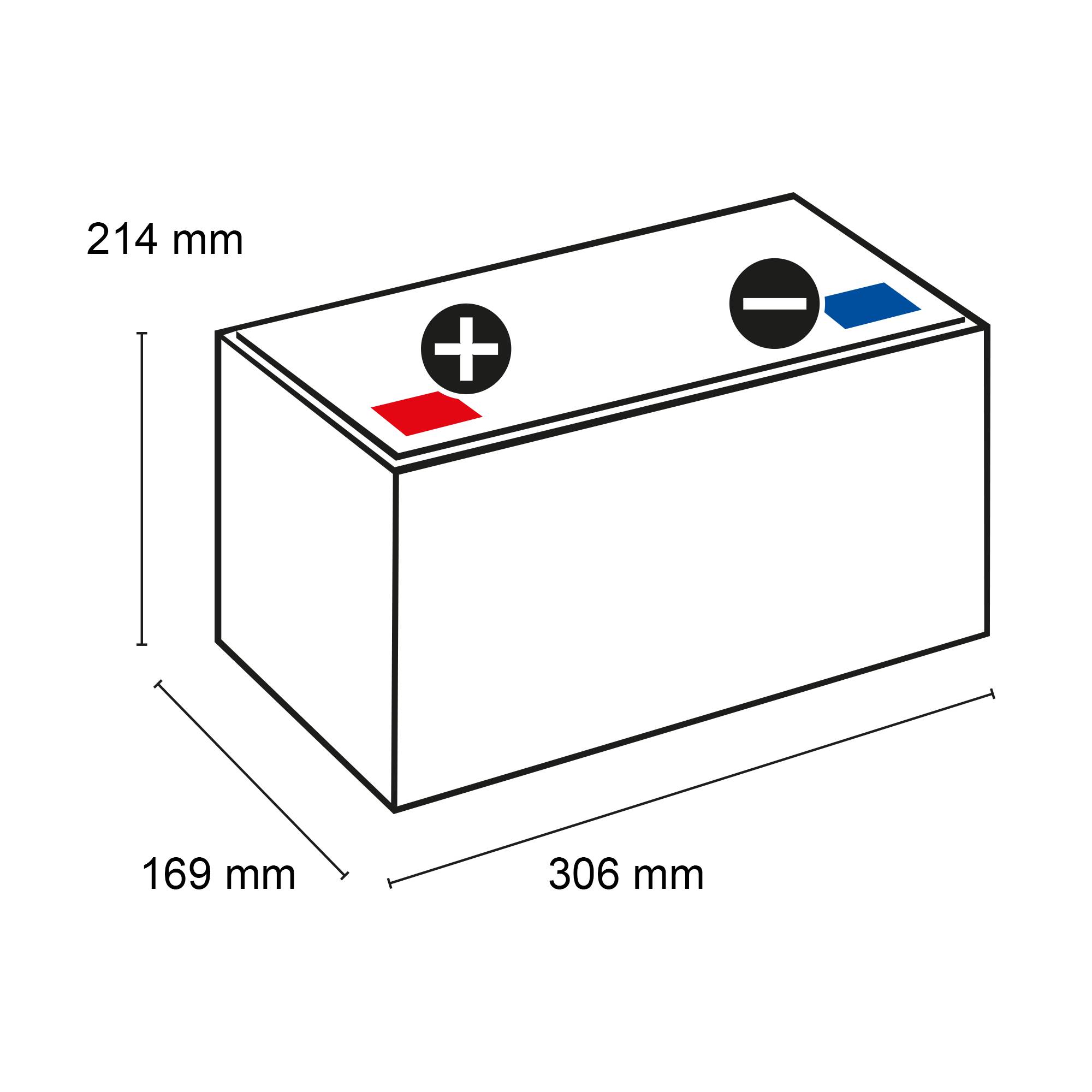 Q-Batteries 12LS-90 / 12V - 90Ah Blei Akku Standard-Typ AGM 10 Jahres Typ-1