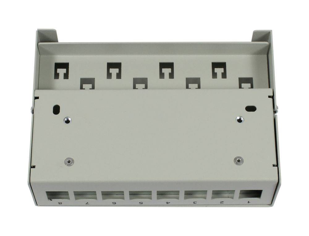 SYNERGY 21 - Keystone Modulträger Patchpanel für 8x TP-Modul Aufputz Metall-1