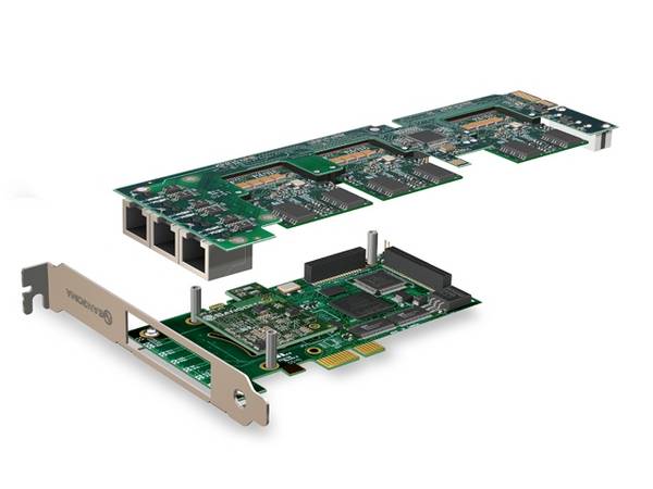Sangoma 0xBRI/S0 PCIe Basiskarte+ Remora+ Echo Unterdrücku - Schnittstellenkarte