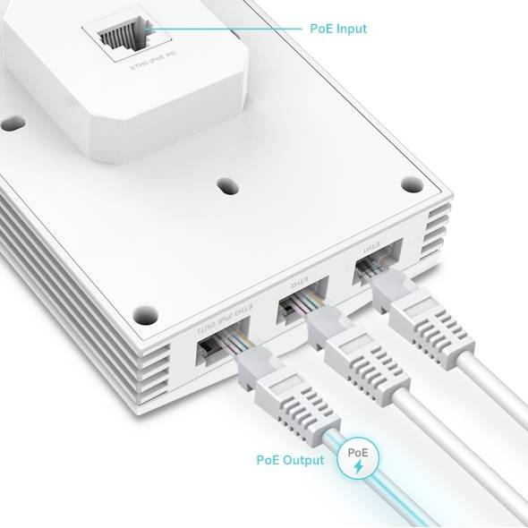 TP-Link Wireless AP WIFI6 • AX3000 • 2x2 • Indoor • 1 GbE • EAP655-Wall • Omada-2