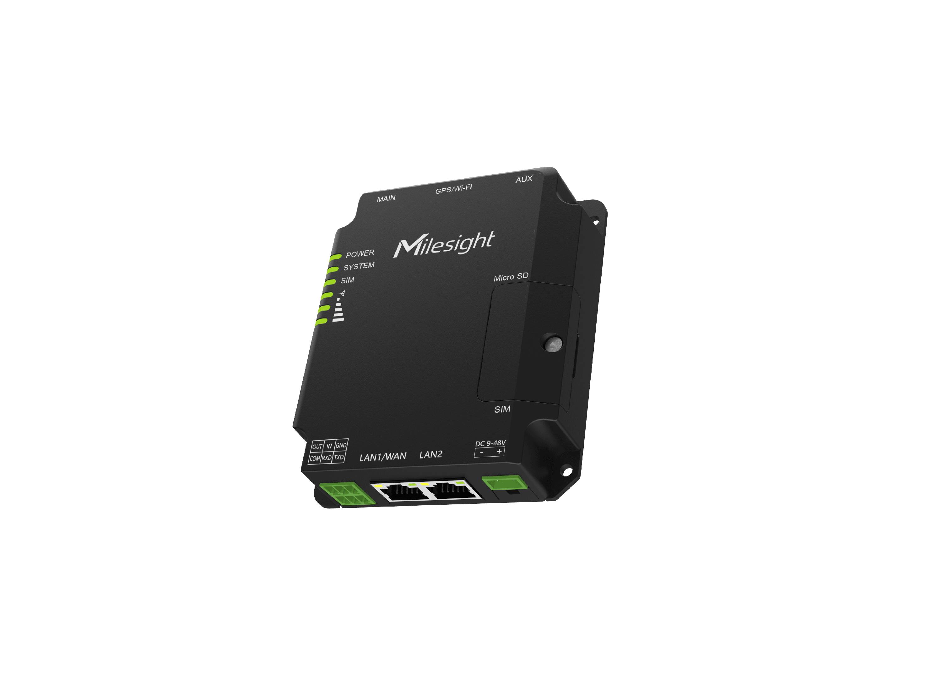 Milesight IoT Milesight UR32-L04AF-W-485, Wi-Fi 4 (802.11n), Einzelband (2,4GHz), Ethernet/LAN, 4G,-0